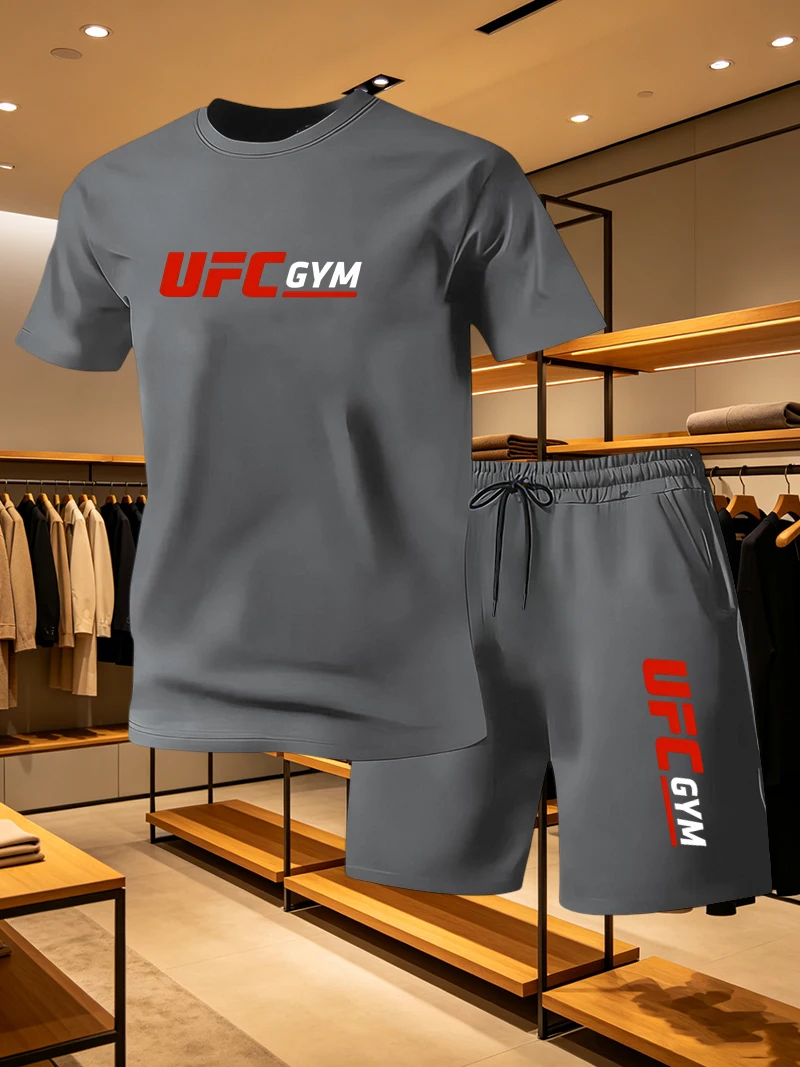 Running Gear For Men - Conjunto Casual de Camiseta e Shorts