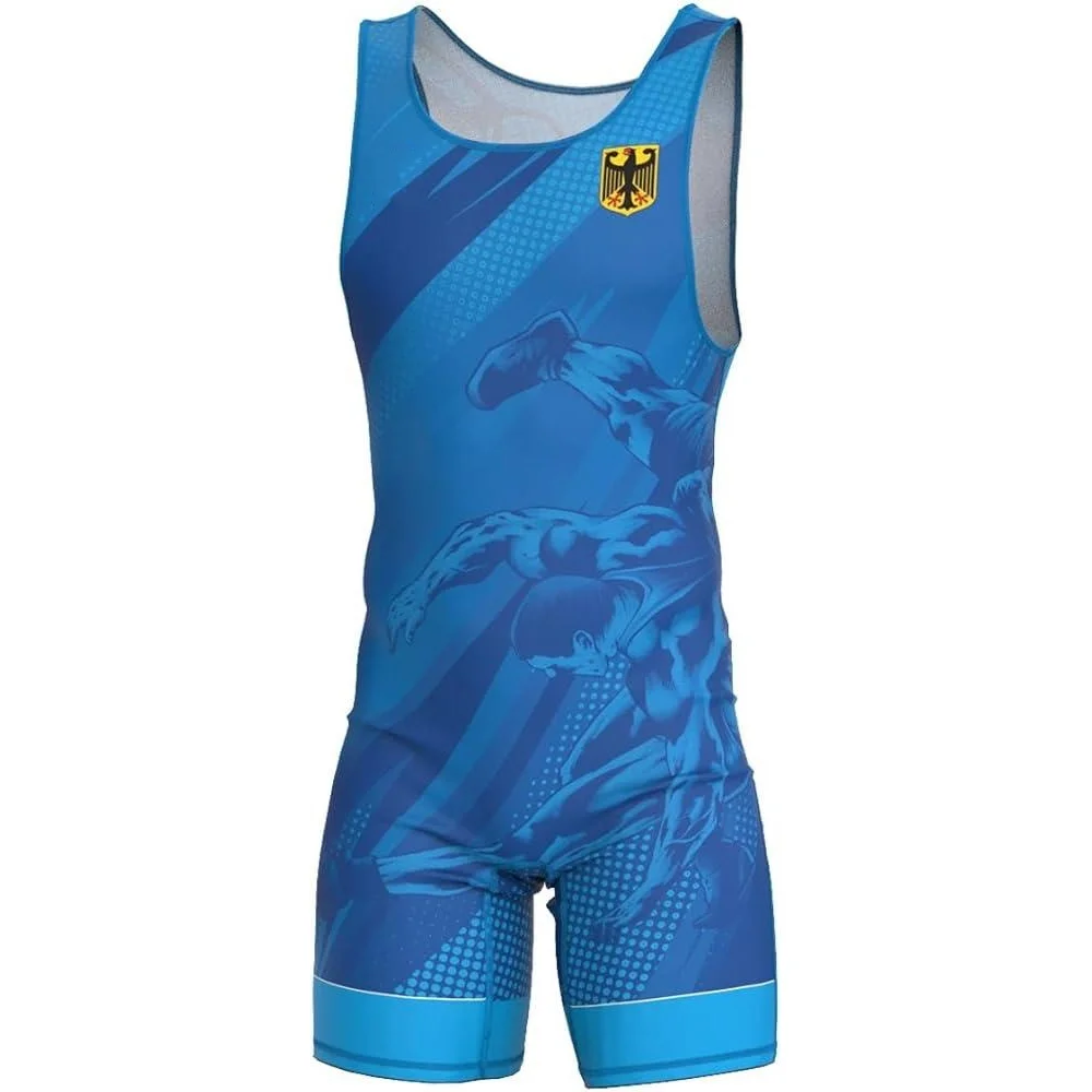 Running Gear Train - Uniforme de luta livre dos homens