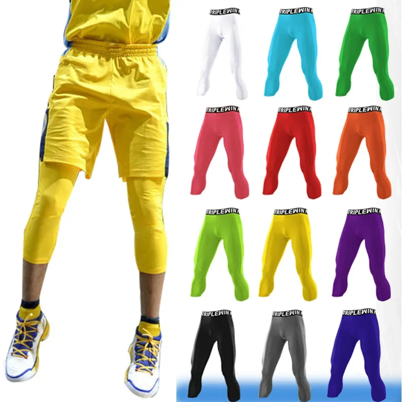 Running Gear For Men - Calça Justa Capri Running Masculina, Basquete