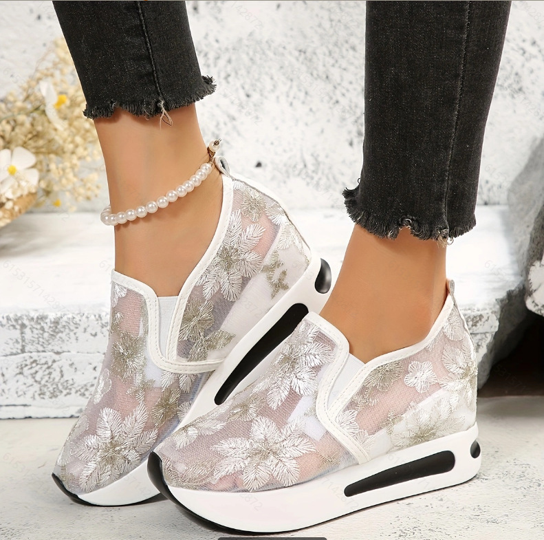 Running Gear For Sale - Sapatilhas de renda plataforma feminina sapatos