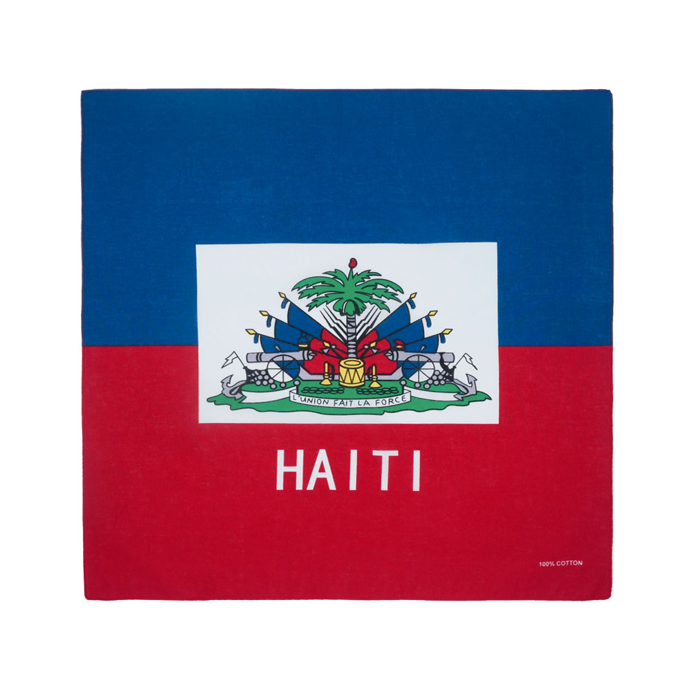 Running Gear Gifts - Haiti bandeira bandana 100% algodão feminino