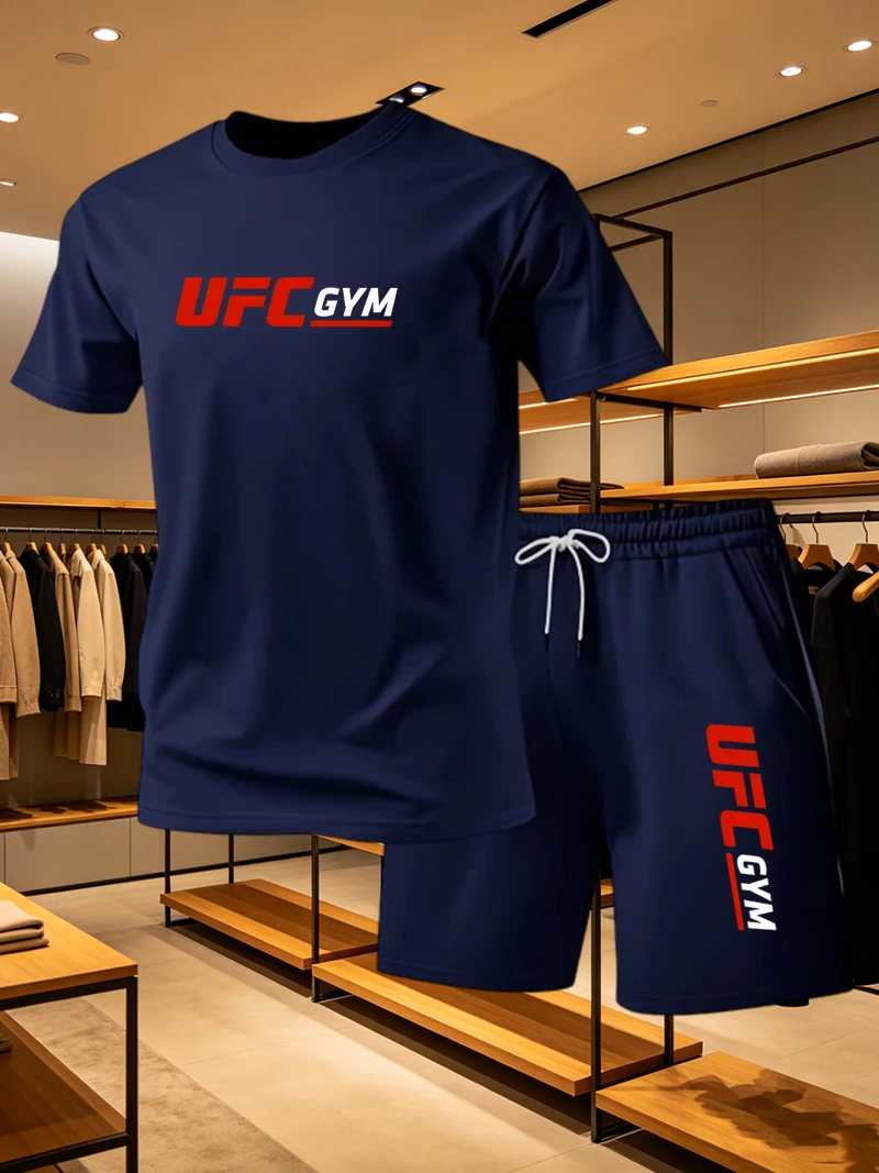 Conjunto Casual de Camiseta e  - Running Gear For Men avaliação e preço