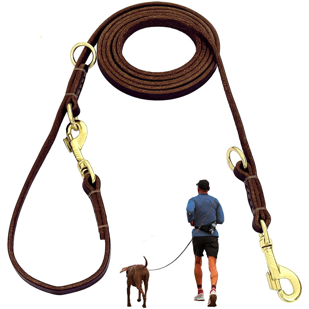 Coleira de Couro Multifunciona - Running Gear Dog avaliação e preço
