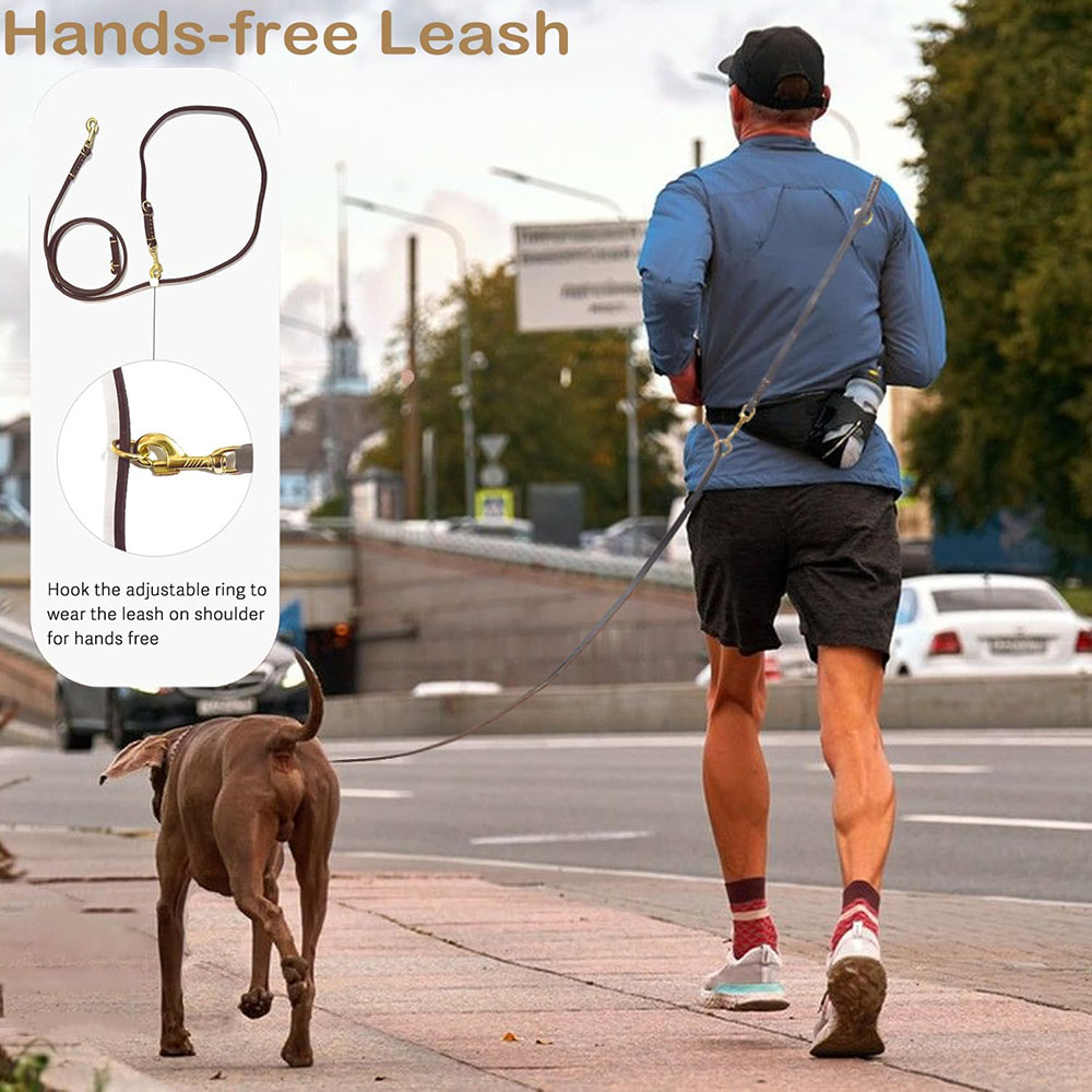 Coleira de Couro Multifunciona - Running Gear Dog avaliação e preço