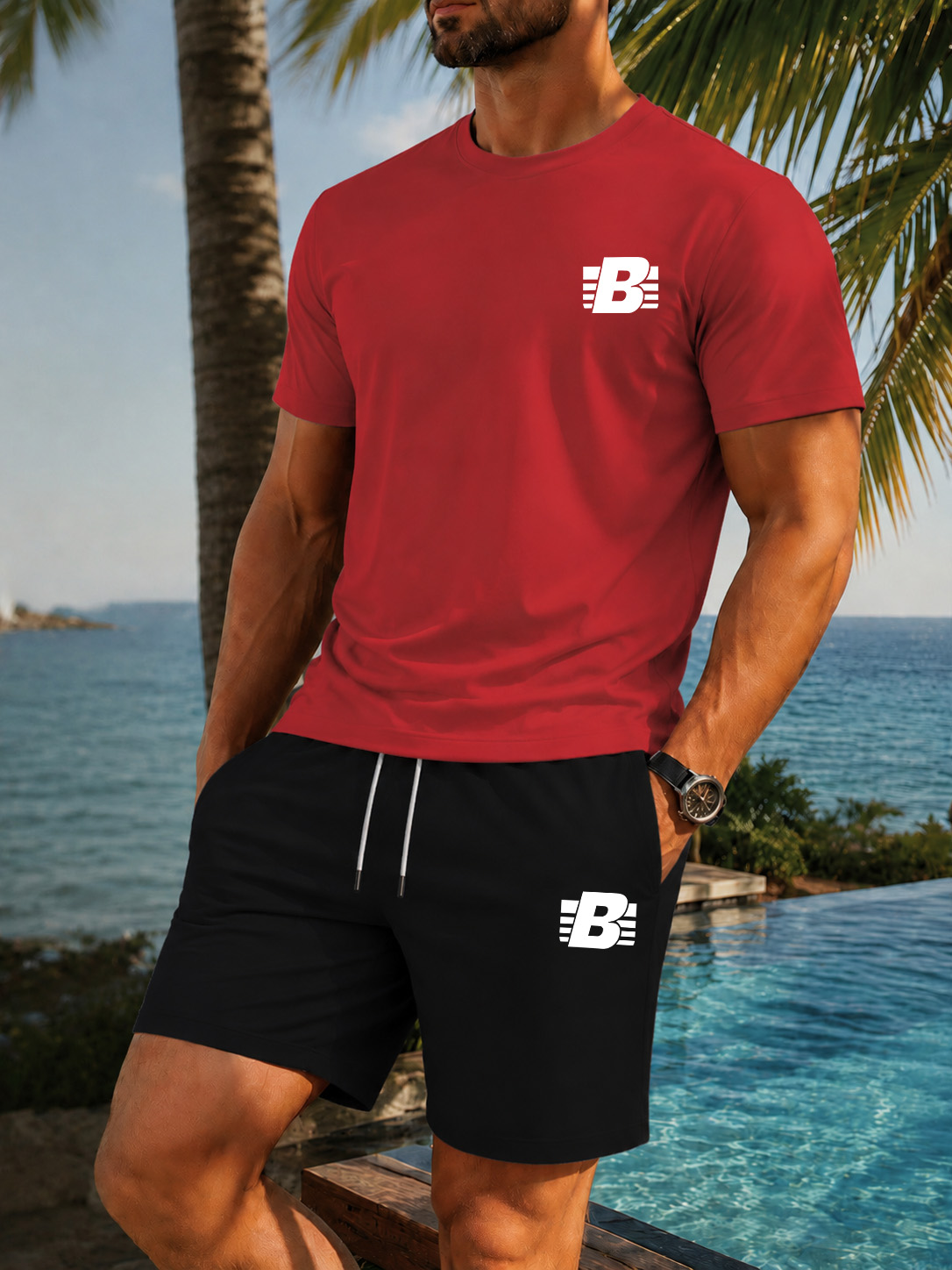 Conjunto de Roupas Casuais par - Running Gear For Men avaliação e preço